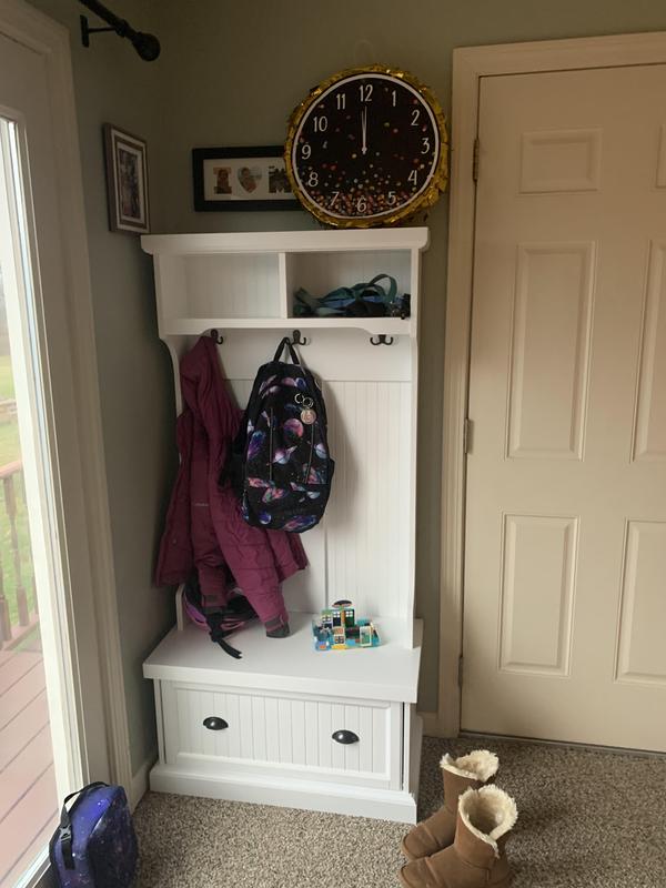 Crosley Shoreline Hall Tree in White Bed Bath & Beyond