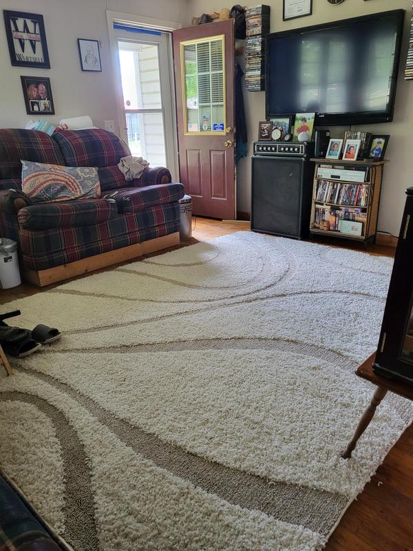nuLOOM Carolyn Curves Shag Rug in Cream Bed Bath and Beyond Canada