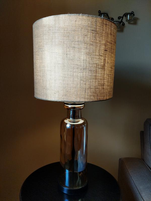 Laurentia glass best sale table lamp