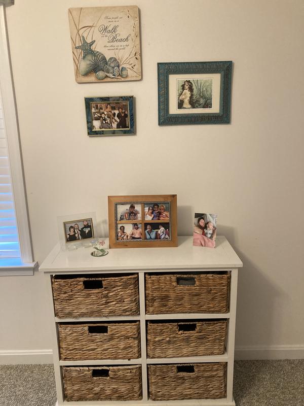 Safavieh Keenan 6 Wicker Basket Storage Chest Distressed White