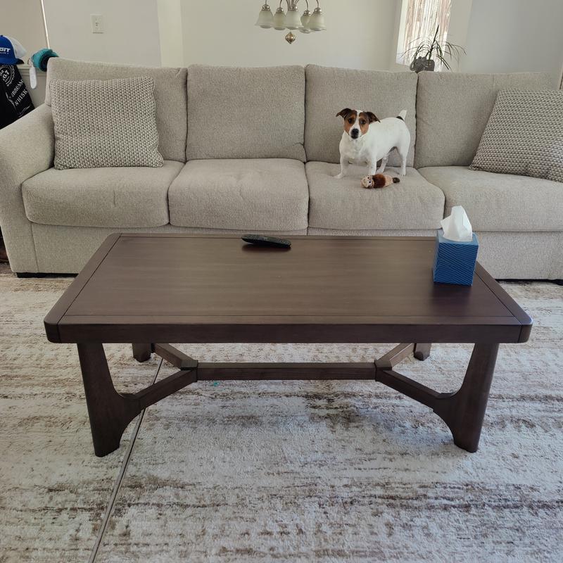 Signature Design by Ashley Korestone Dark Brown Mango Wood Veneer ...