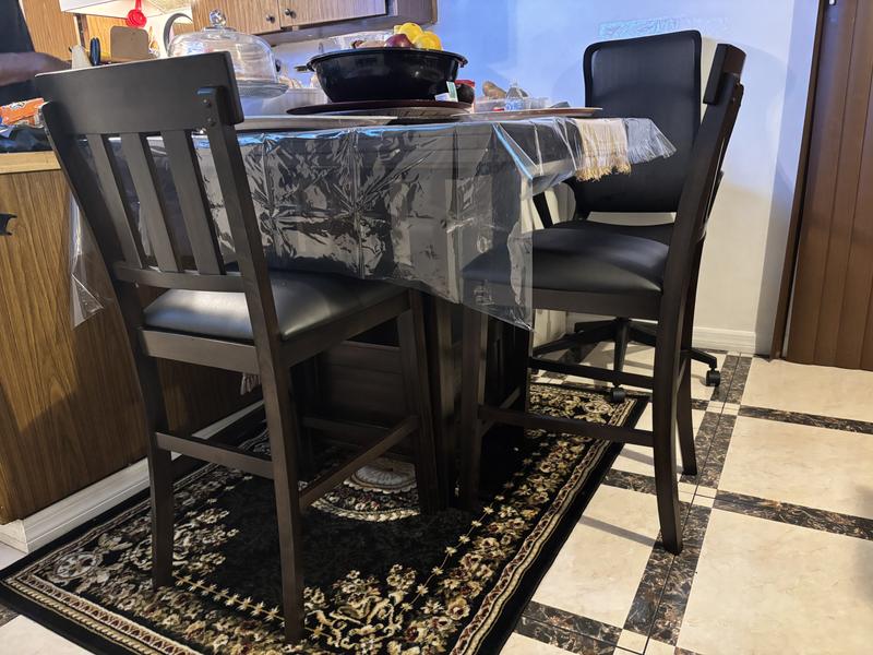 Signature Design by Ashley Haddigan Dark Brown Counter Height Bar Stool ...