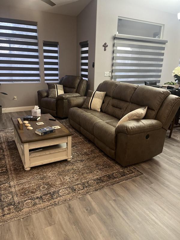 Stoneland Reclining Sofa with Power - Chocolate – Stoneland
