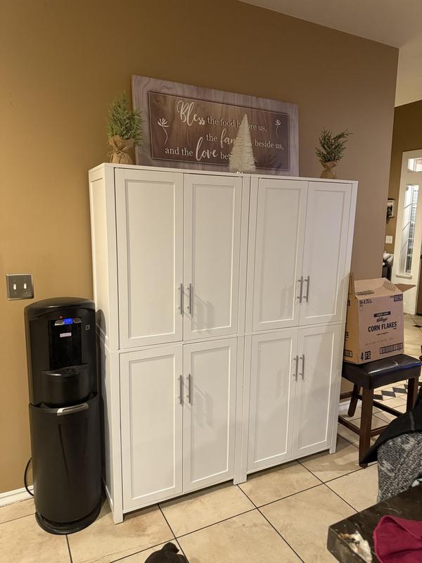 Fits perfect in our kitchen. Not to difficult to assemble. Very happy with our purchase.