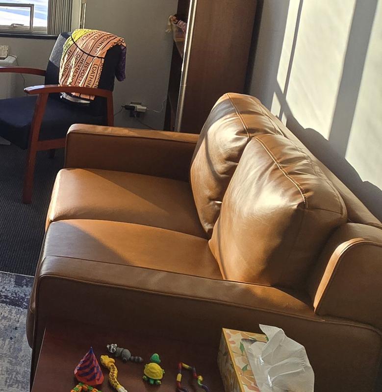 I have this sofa in my therapy office and so far it's very sturdy and definitely pretty!