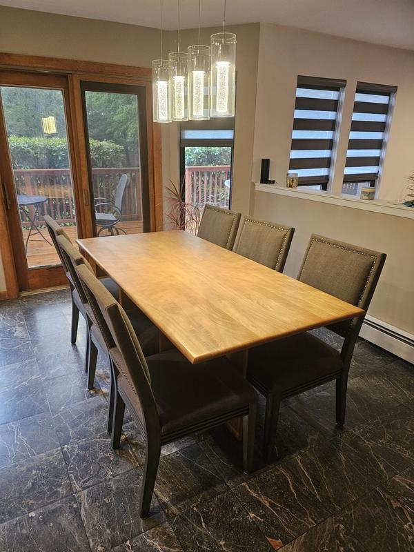 Kitchen table in a contemporary home .