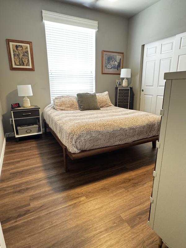 Love this bed frame!  Very good quality and just the look I wanted.