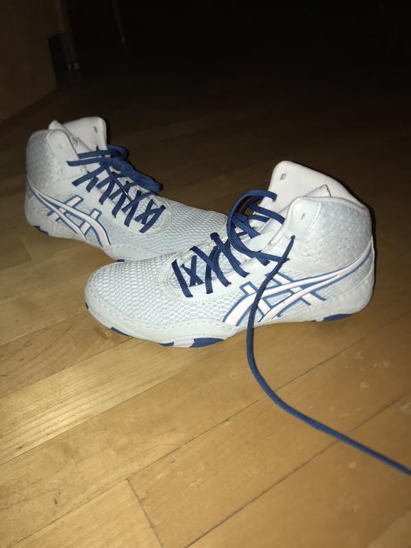 Women s MATBLAZER White Mist Wrestling Shoes ASICS