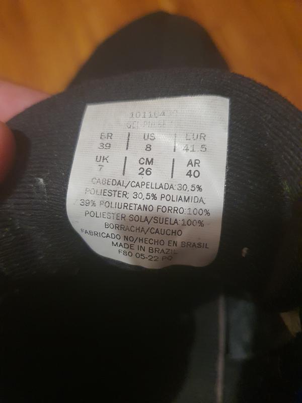 Older asics 8 size are bigger