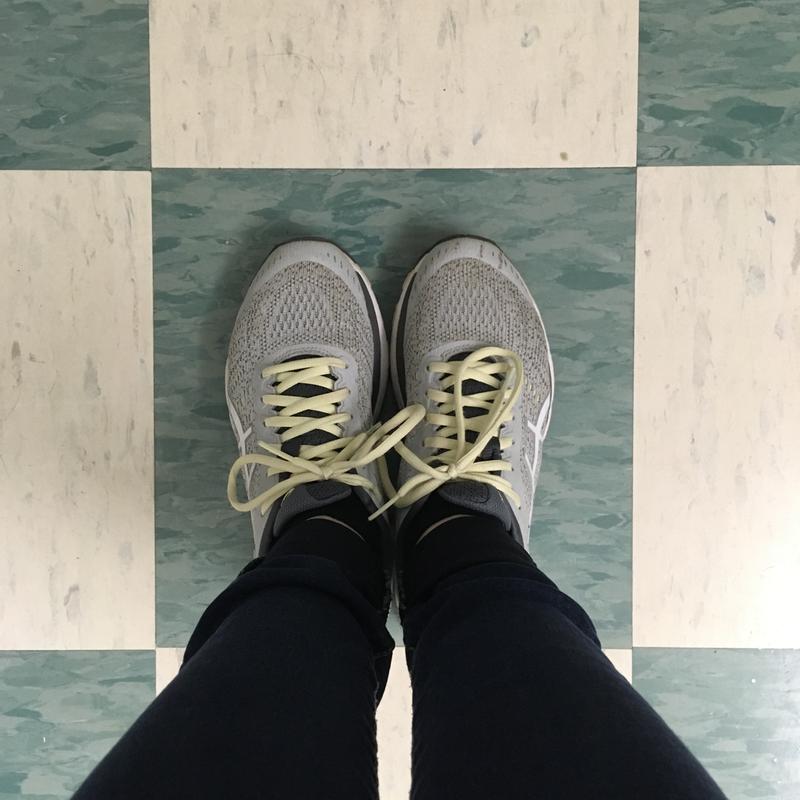 My first pair, which I have retired to walking shoes.