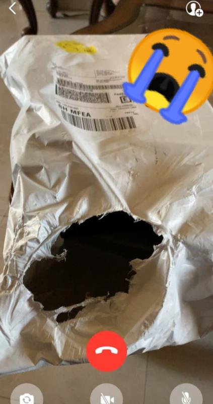 This is how the package arrived