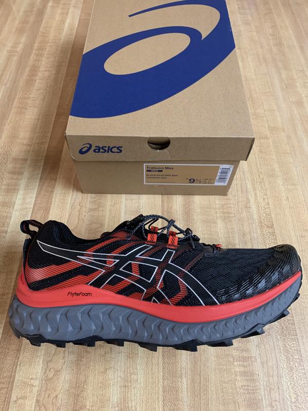 Men's TRABUCO MAX | Black/Electric Red | Trail Running Shoes | ASICS