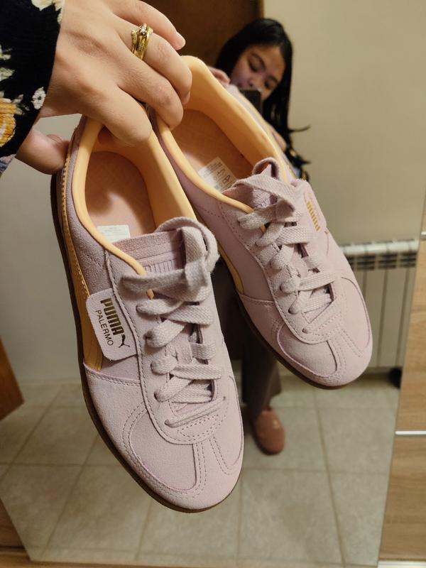 PUMA Palermo sneakers in lilac and orange ASOS