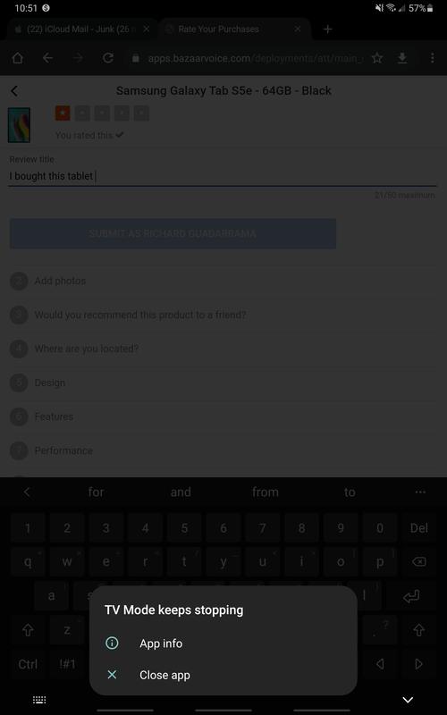 That message appears although I dont use the app at all, it always crashes. I tried everything in my power to stop it but it always crashes when im using different apps or watching a video. I do not recommend a waste of money