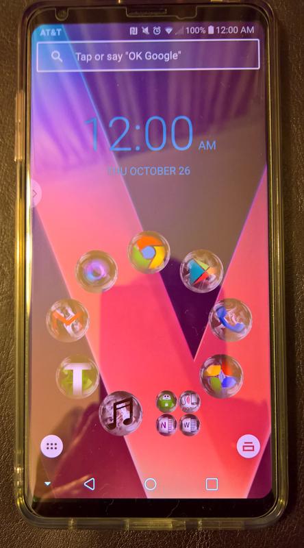 LG V30 with Smart Launch - Smoke & Glass Icon Pack