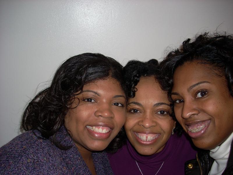 Proud daughters of their "New" Smart phone Momma!