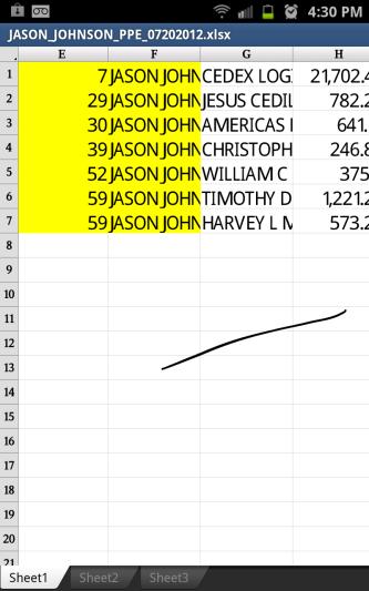 spreadsheet