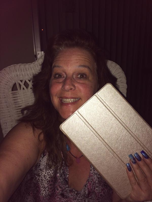 Enjoying my gold iPad Air 2 on a beautiful summer evening!