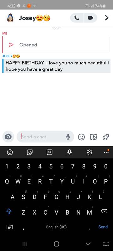 Look of snapchat on phone