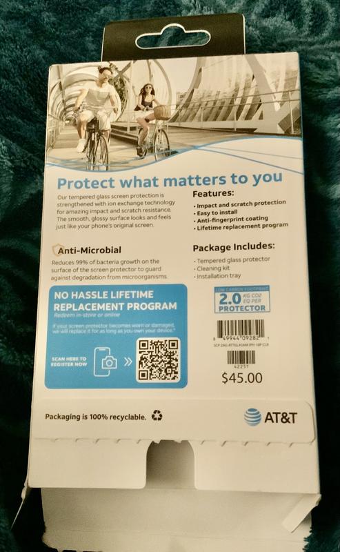 EZ Apply Installation Tempered Glass Screen Protector Anti-Microbial