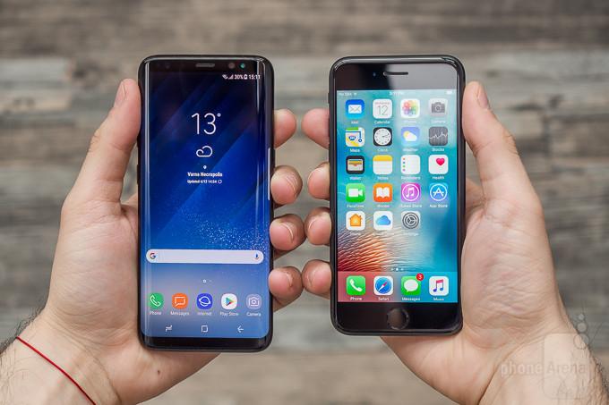 My Galaxy s8 Vs my old iphone 6