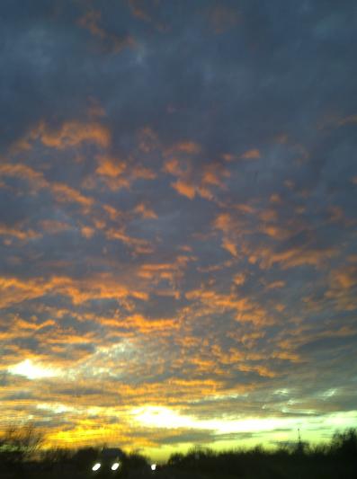 to sun down....
