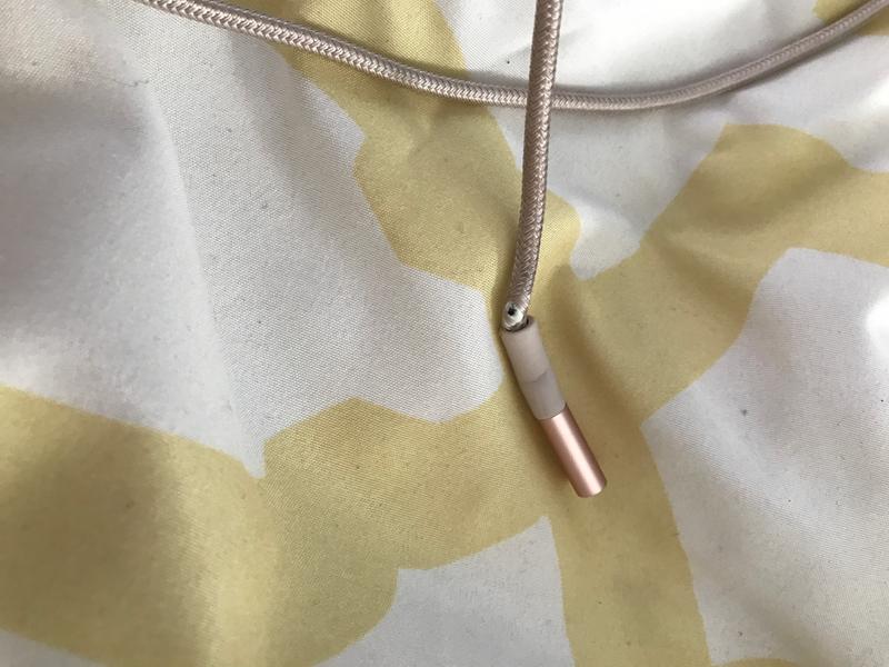 The frayed part of the charger