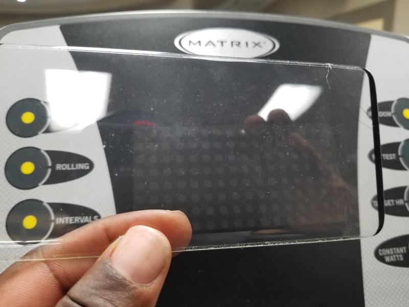 It cracked, very easily,  to right corner