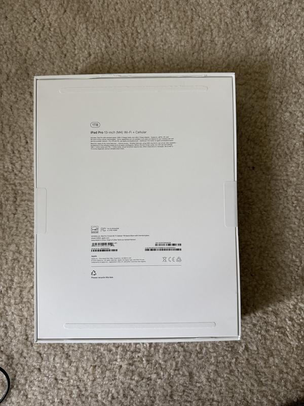 The refurbished tags are on the side of the box.