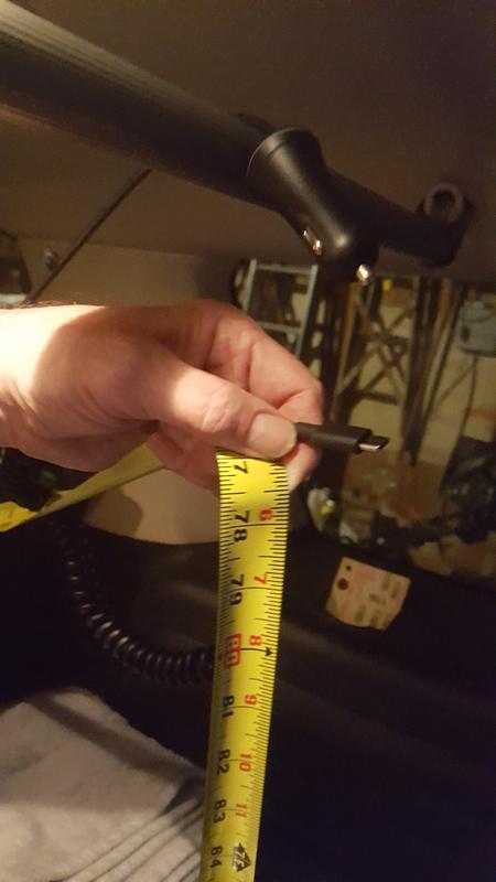 6'-6" Cord 12v Plug Snapped Out of Power Port, Ended up over Bar after Grazing my Head