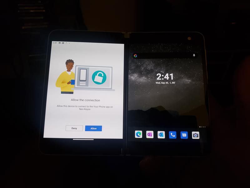 Device opened up