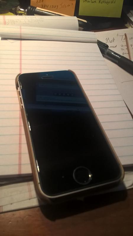 My new I phone SE , With leather back cover and Glass protector.