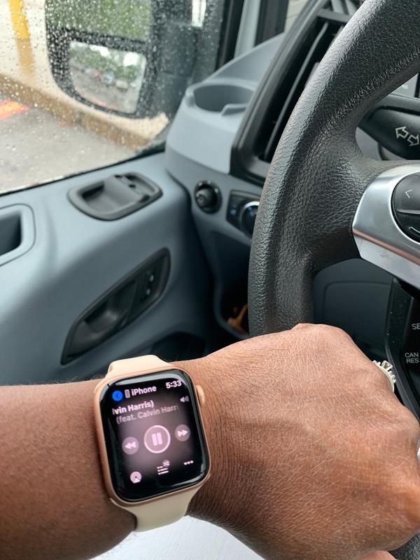 Listening to music with my Apple Watch