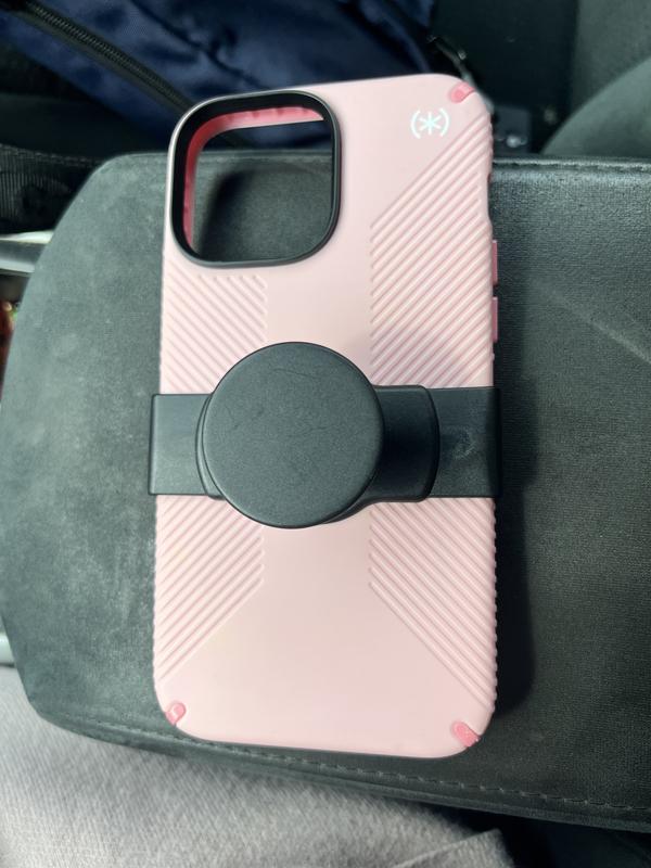 I added a pop socket slide ring to hold my phone because I’m not used to having a bigger size phone.
