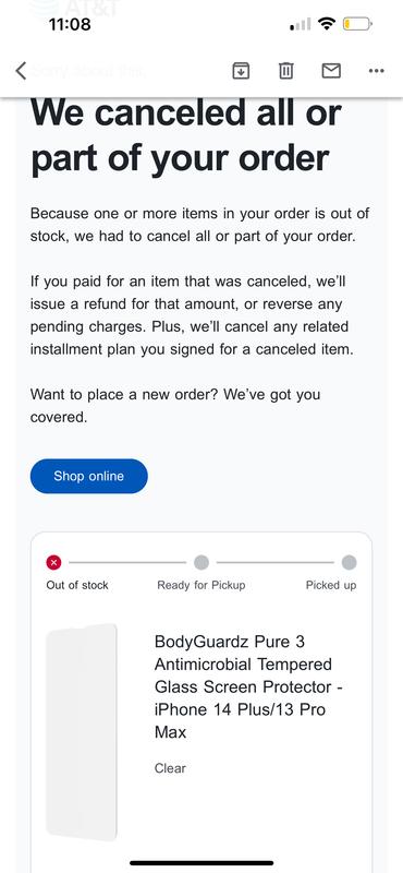 Was clearly not out of stock when bought. Also they could have fulfilled once they were back in stock.