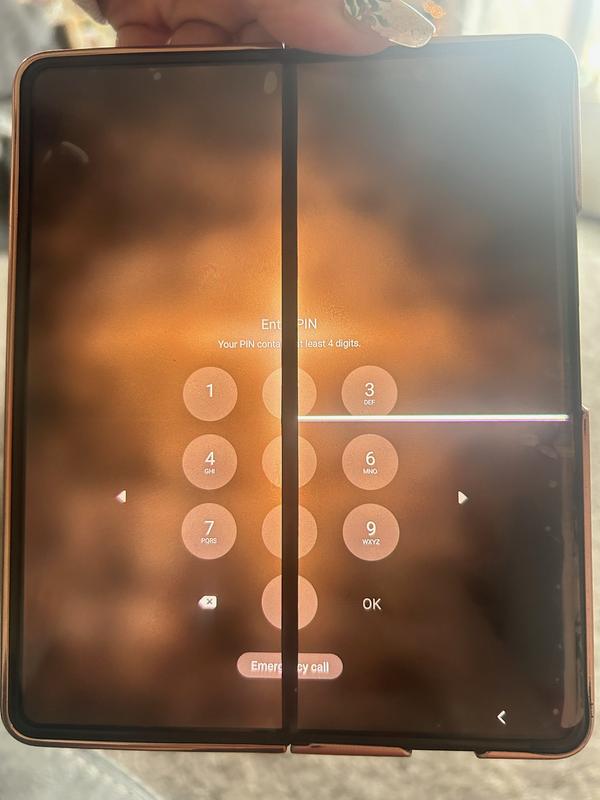 Original stock screen protector started peeling up at the center after almost a year and a half. Touch screen now won't work and this is my permanent screen view.work