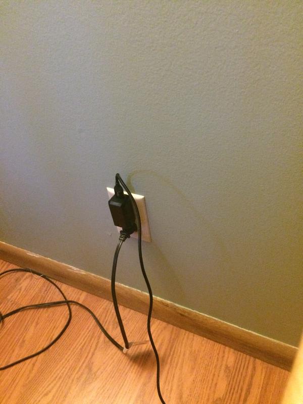 My new AC adapter and cord.