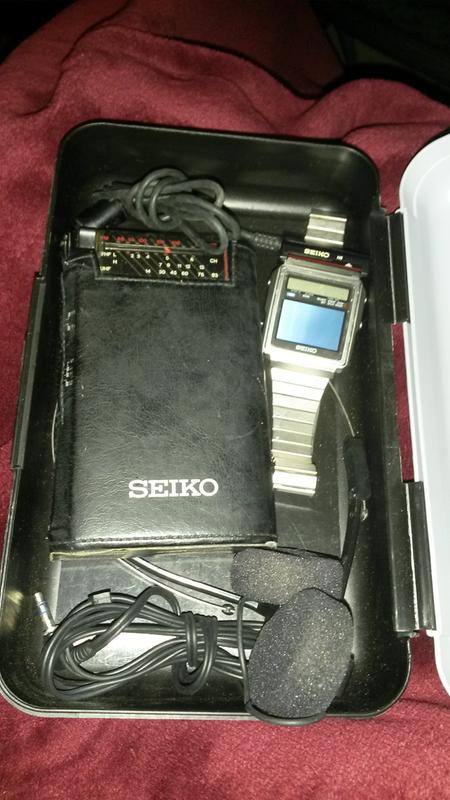 My three decades old SEIKO TV-AM-FM-Radio Wrist Watch