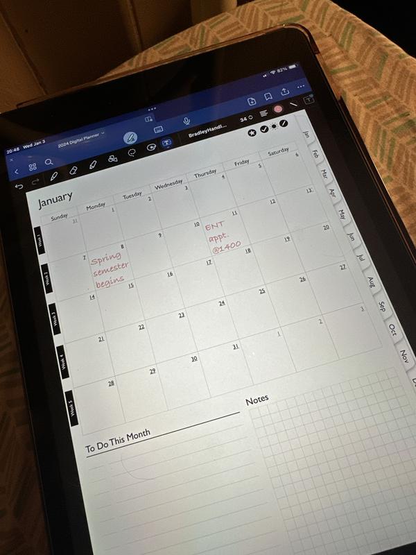 I was able to download a digital planner like the Tim Tok girlies!