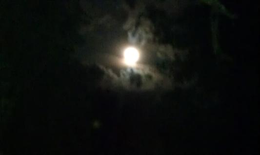 The huge moon