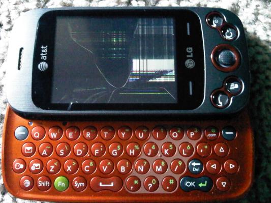 Screen broken internally