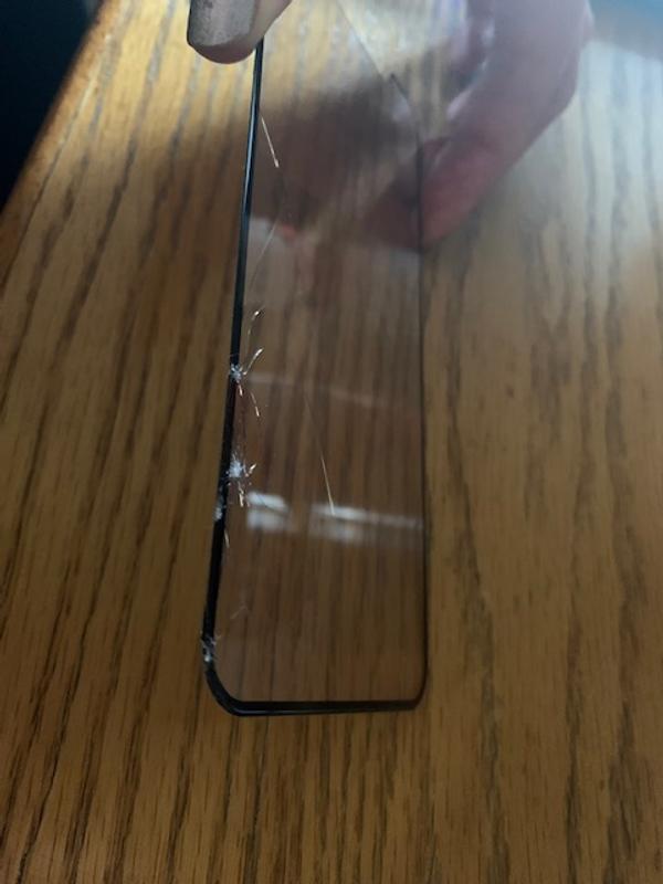 Turned out all the cracks was absorbed by the protector