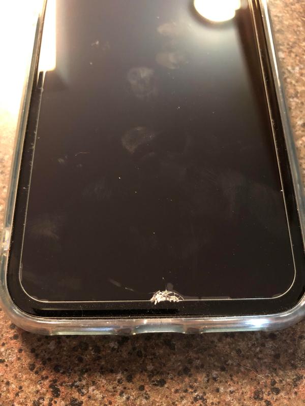 this was less than 4 hours after an AT&T employee put the protector on my phone. My phone was not dropped or roughly handled in that time