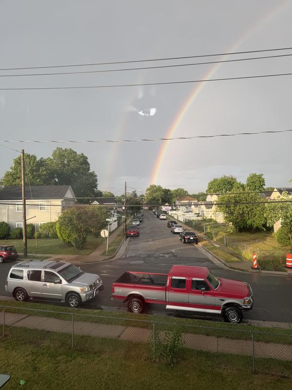 Caught a double rainbow with it . What luck 💯