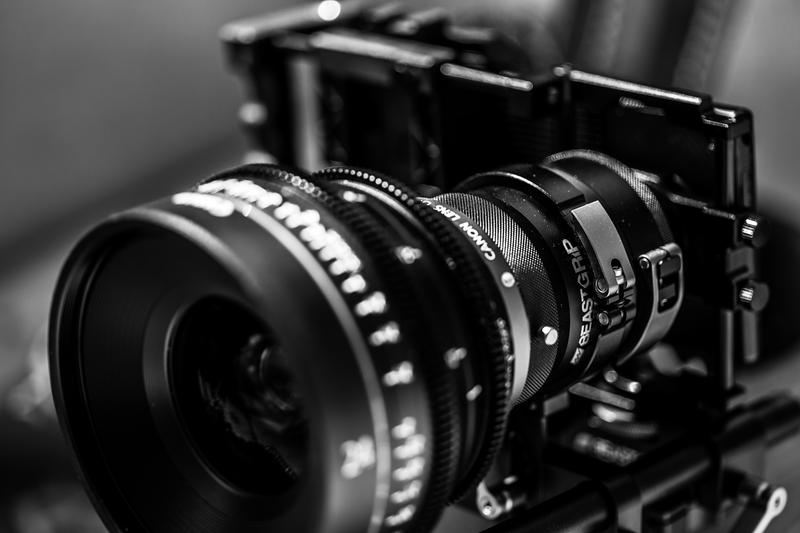 RED hydrogen one + beastgrip + cinema lens