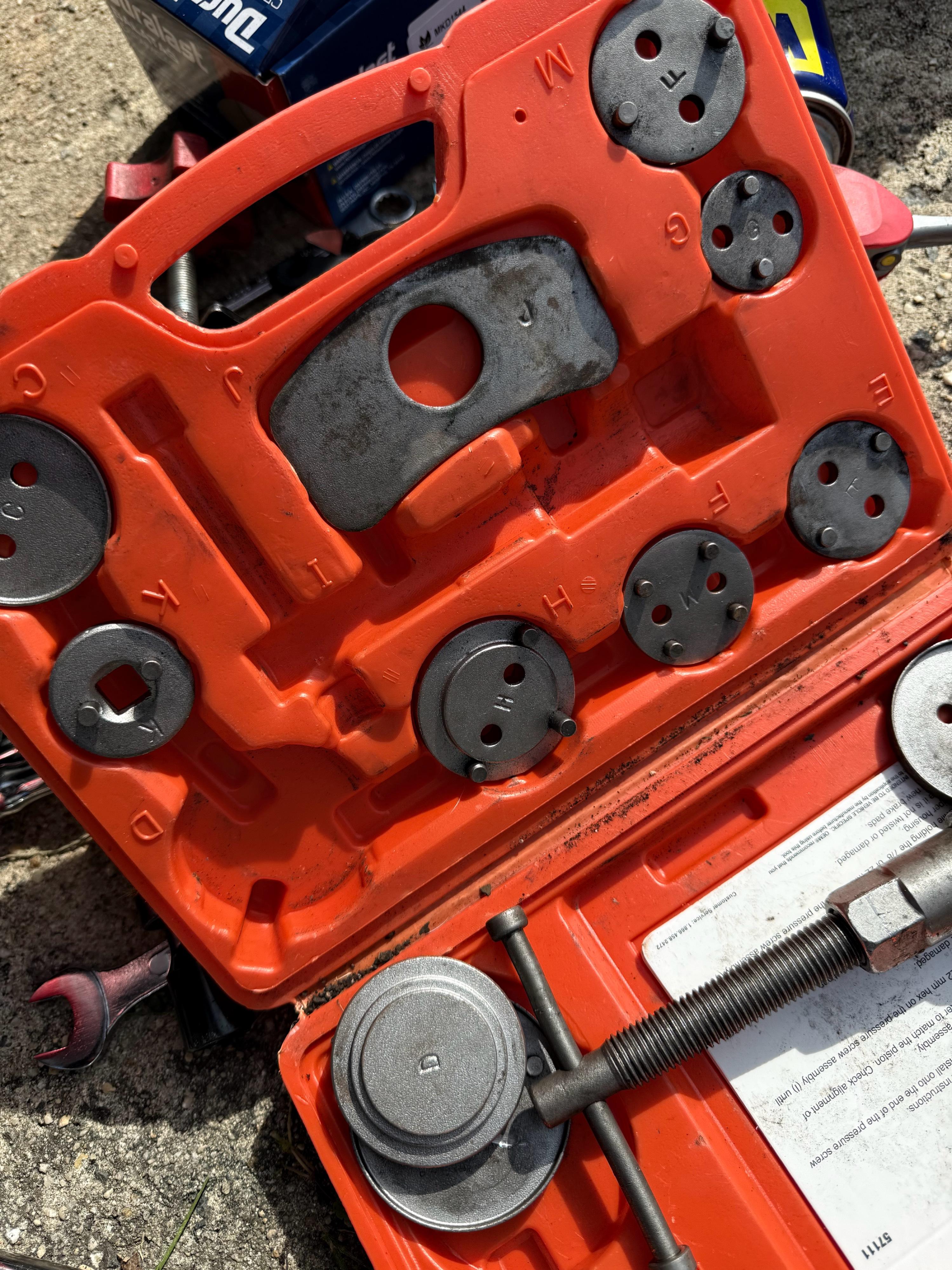 OEMTOOLS Front and Rear Disc Brake Pad Spreader Set