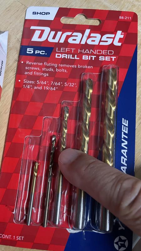 Duralast Left Hand Drill Bit Set
