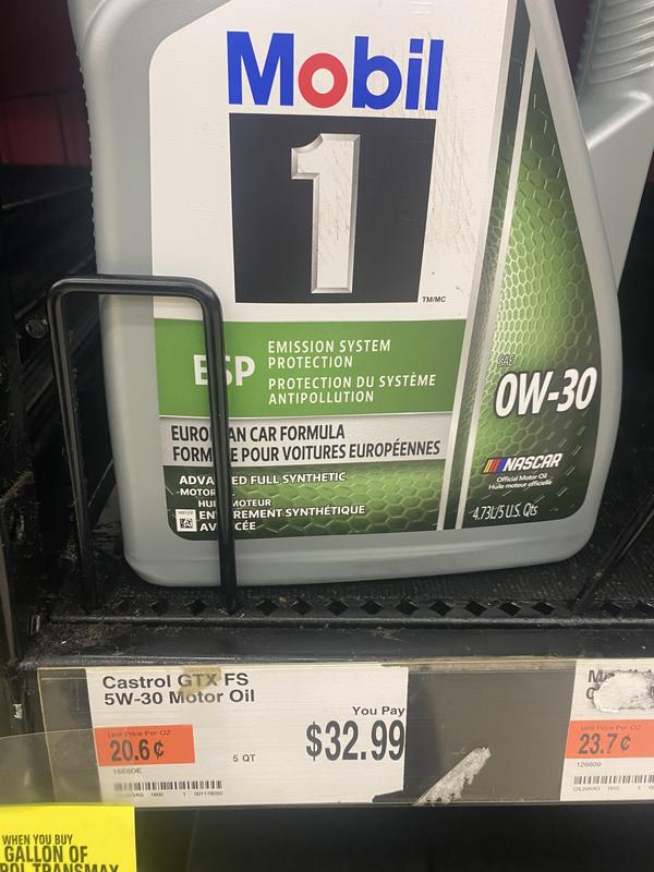 Mobil 1 ESP Full Synthetic 5W-30 Motor Oil 5 Quart