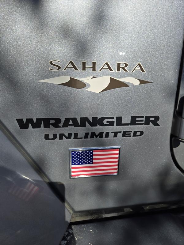 thumbnail image 2 of Large American USA Flag Chrome Metal Auto Emblem - Made In USA 2 of 5