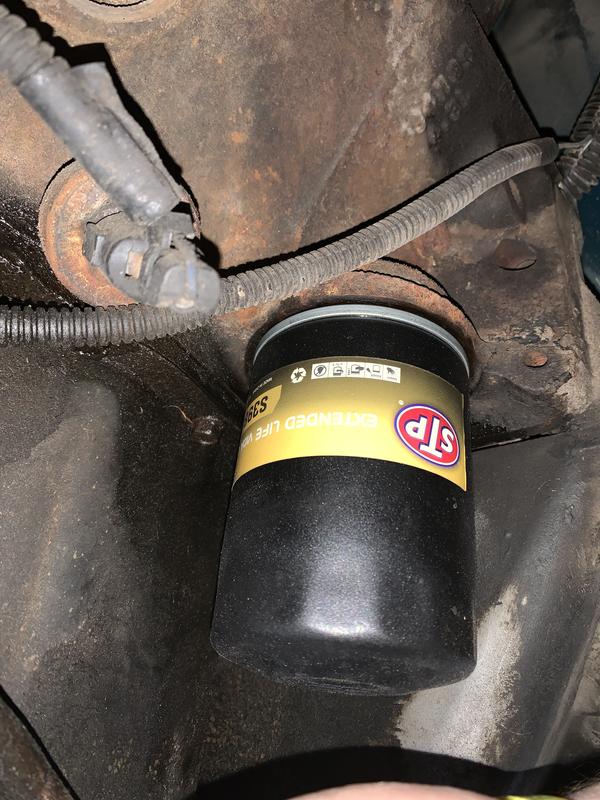 New S3980XL oil filter installed
